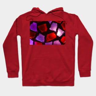 Mosaic Shapes Colored Abstract Pattern Hoodie